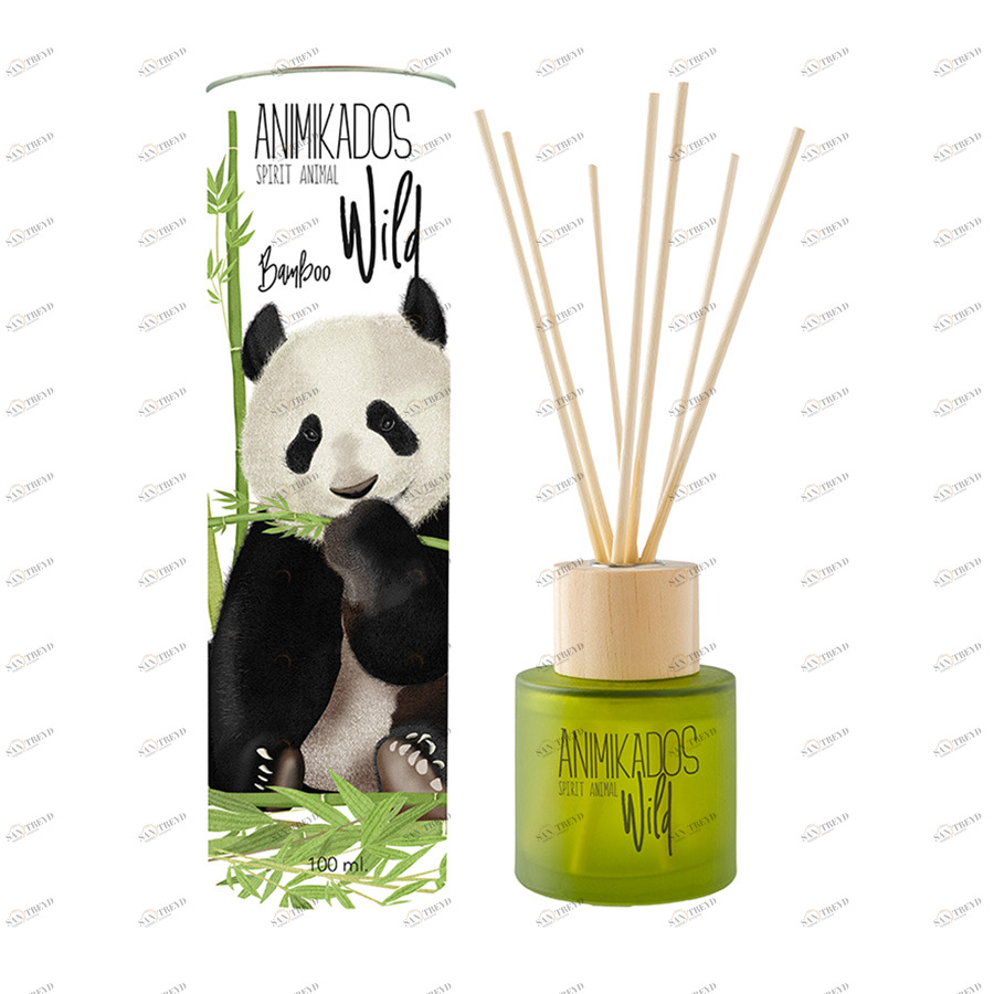 Диффузор ароматический 100 мл бамбуковый Wild Panda AMBIENTAIR  00-3881107 Зеленый 