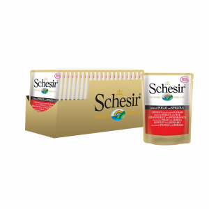 УТ0008886*20 Корм для кошек цыпленок, окунь конс. 100г (упаковка - 20 шт) SCHESIR