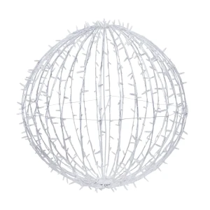 Светящаяся электрическая фигура Шар 80 см 450 LED пластик белый свет 86303141 STLM-2195085