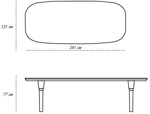Scarlet Splendour Прямоугольный обеденный стол Vanilla noir sun-id-1441711 - Вид №8