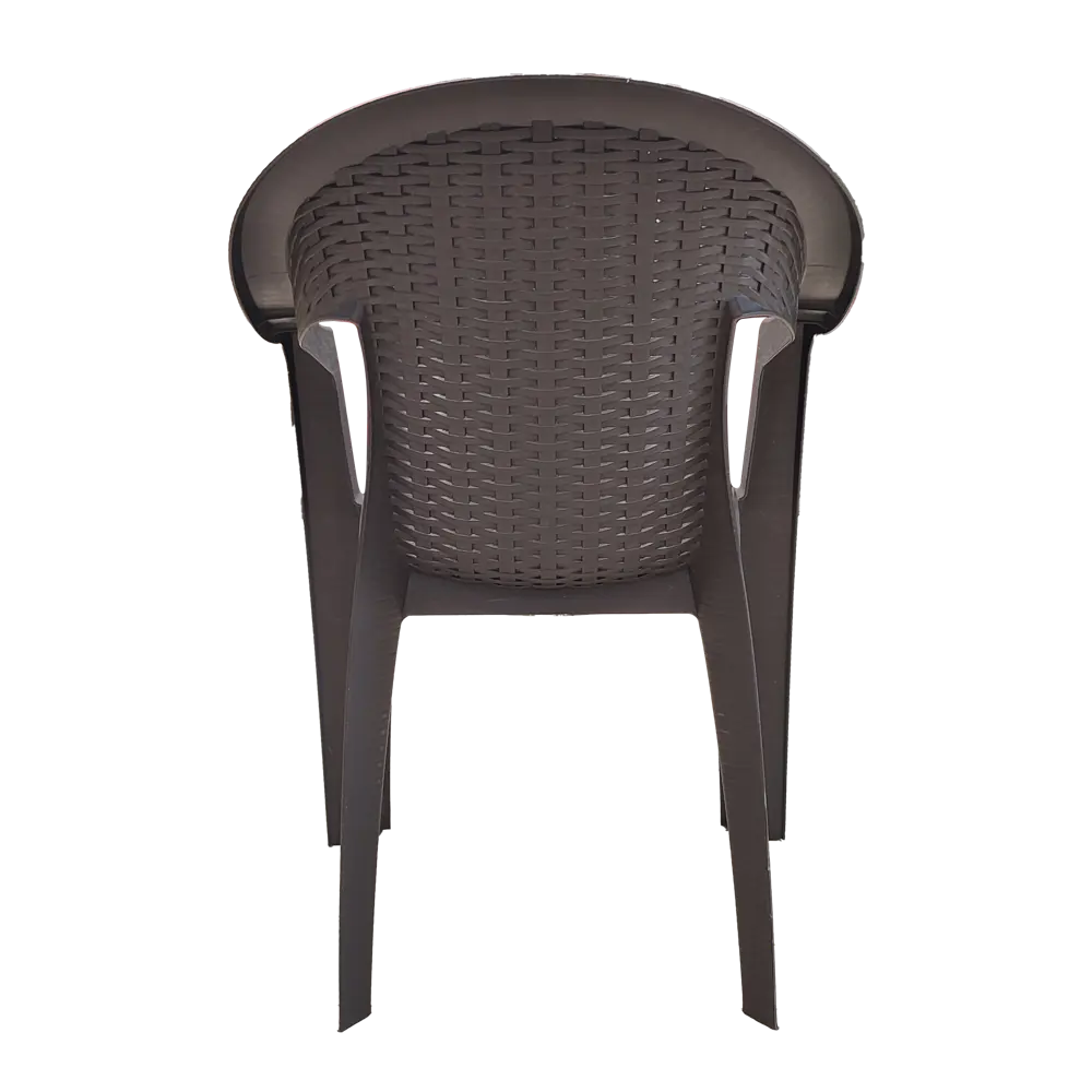 Кресло садовое Heniver Kiki 61x77x57 см пластик шоколадный Кресло kiki шоколад STLM-2053556 - Вид №3