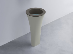 AMLA45-FN+AMPILT-PL+AMCOLT-PM Раковина Amedeo Tondo отдельностоящая cielo Enjoy + Amedeo