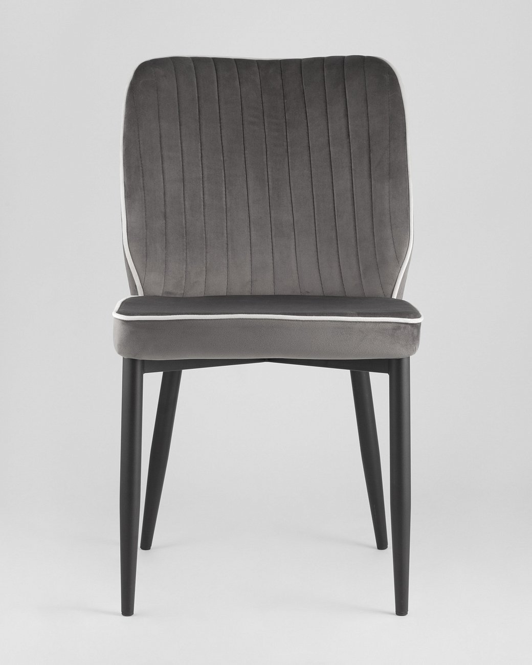 Стул со спинкой антрацитовый "Лоренс" STOOL GROUP ДИЗАЙНЕРСКИЕ, ИНТЕРЬЕРНЫЕ 00-3946149 Серый  - Вид №2