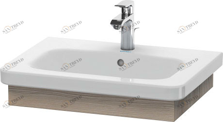 DS608003131 Подвесная раковина настенная овальная Duravit Durastyle серая