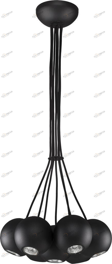 Подвесная люстра Nowodvorski Bubble 6033 NOWODVORSKI ДИЗАЙНЕРСКИЕ, BUBBLE BLACK, ШАР 186490 Черный 