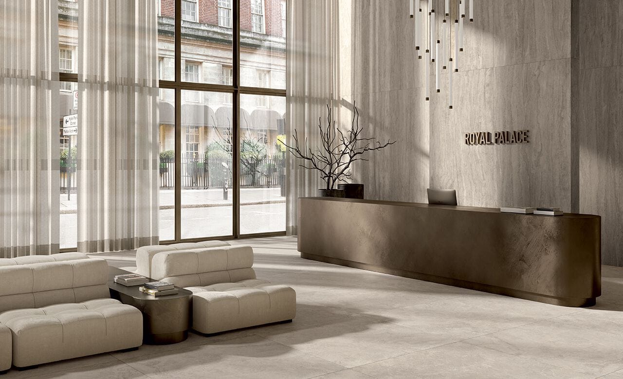 Напольное / керамогранит с эффектом травертина CERAMICA FONDOVALLE Royal Travertino ARCH-00033973 - Вид №2