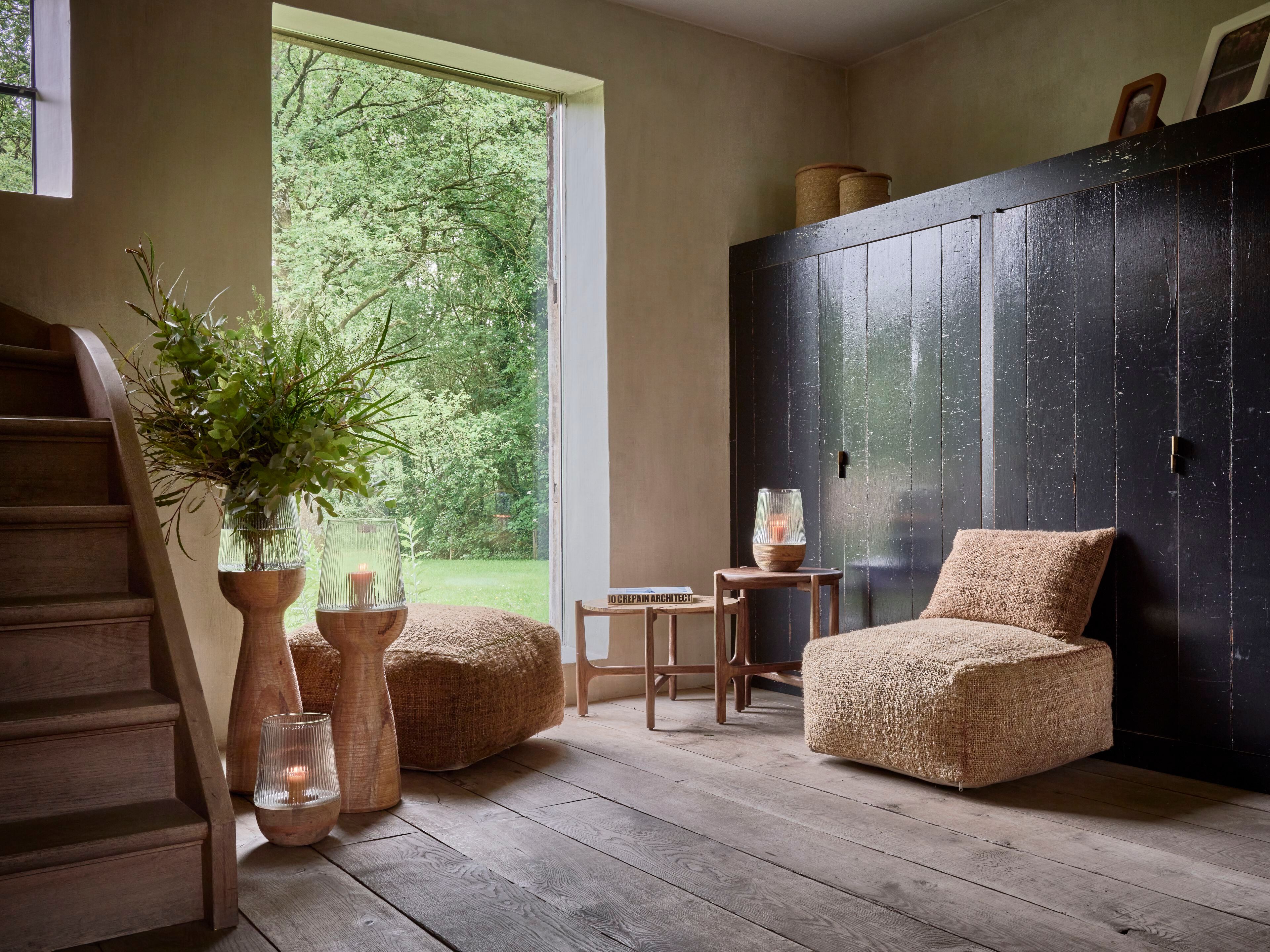 Деревянная и стеклянная ваза / подсвечник POMAX Arbre ARCH-00038800 - Вид №6