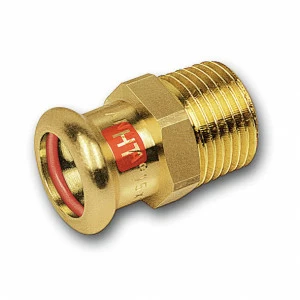 1132431512 SANHA 13243G пресс-фит. солн., бронза, ниппель переходной ВПр-НР 15x1/2 мм