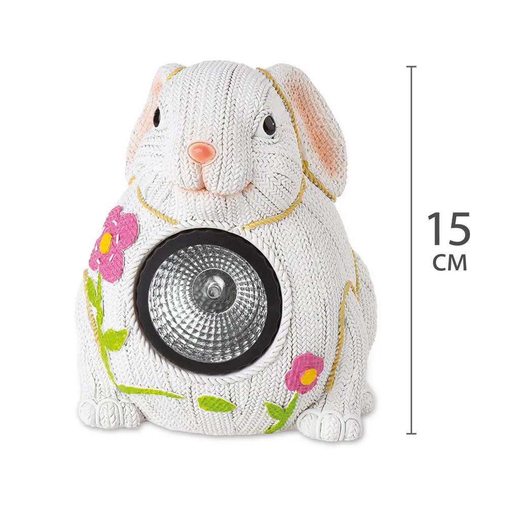 Светильник на солнечных батареях Knitrabbit, 15 см, полирезина/полипропен Santreyd STLM-2099626 - Вид №4