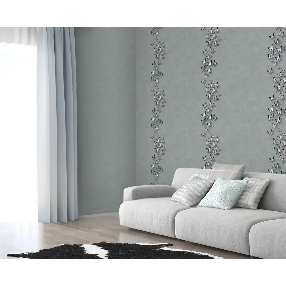 Флизелиновые обои Victoria Stenova Incanto зеленые с эффектом штукатурки 89425472 STLM-1563521 - Вид №5