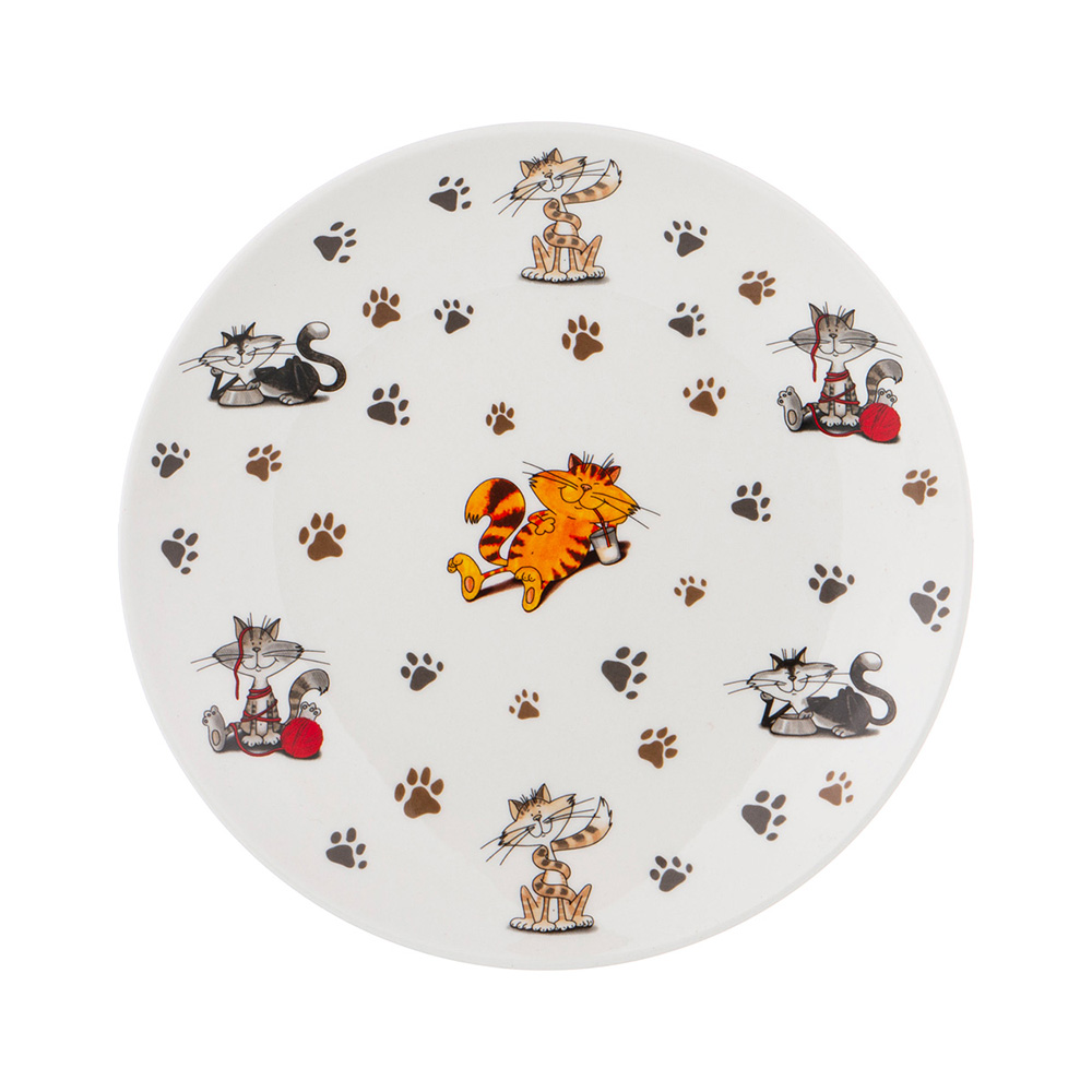 359-646 Посуда фарфоровая ТАРЕЛКА ЗАКУСОЧНАЯ "ВЕСЕЛЫЕ ДРУЗЬЯ" 1000 мл Lefard 