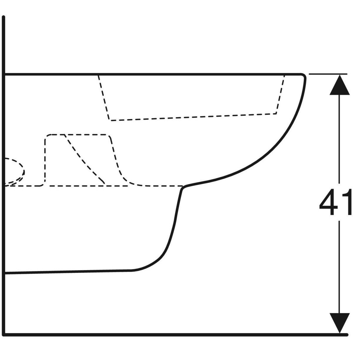 Подвесной туалет в витрине Geberit Fantasia ARCH-00083114 - Вид №4