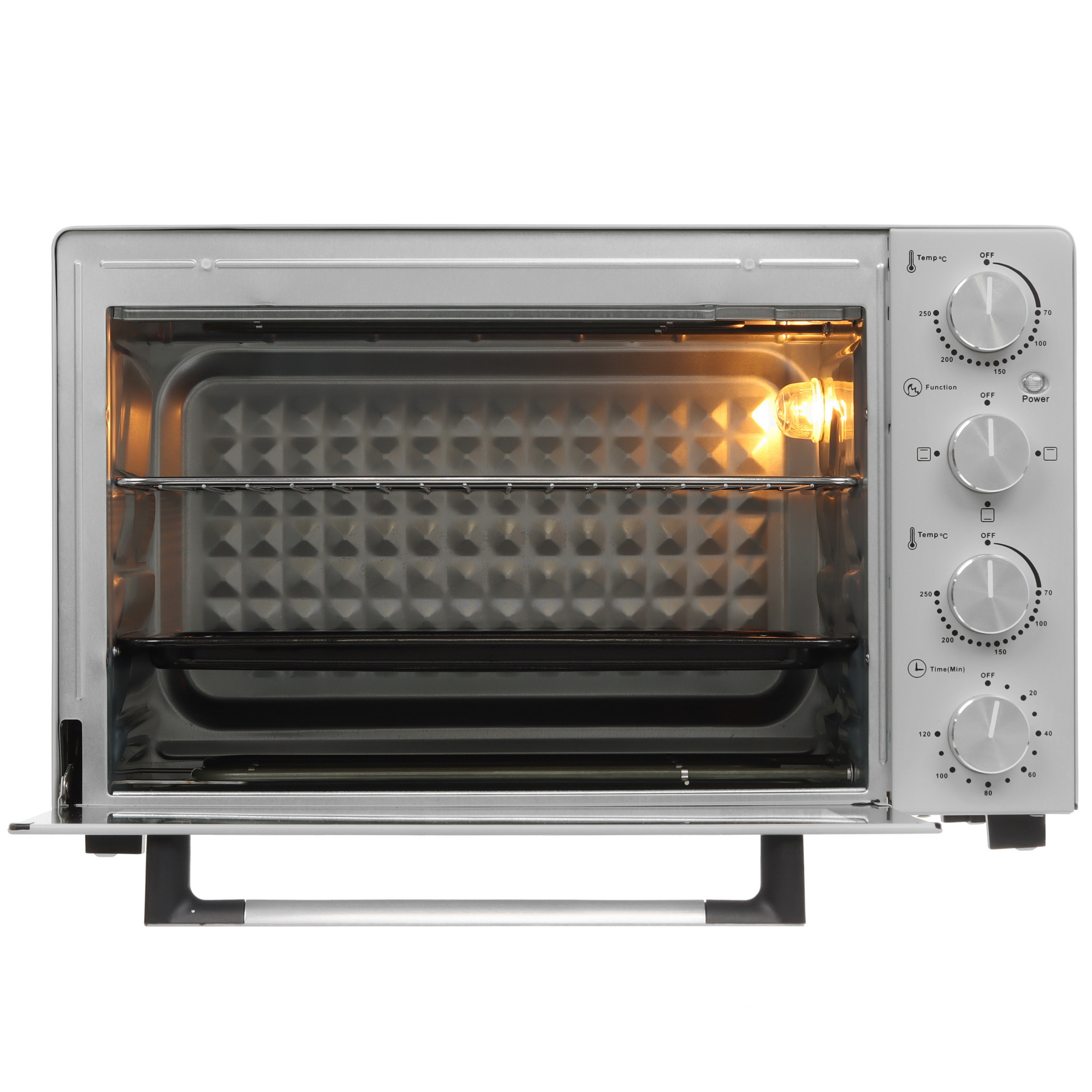 9080976 Мини-печь Kraft KFC-MO 450 HGR серый STDN-0135050 - Вид №5