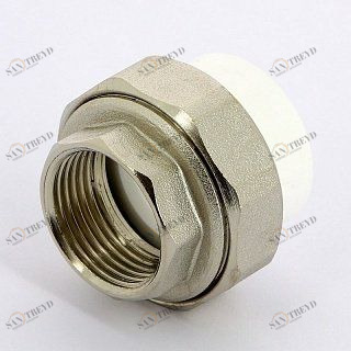 Муфта В разборная PRO AQUA полипропиленовая 32x1' PA20018