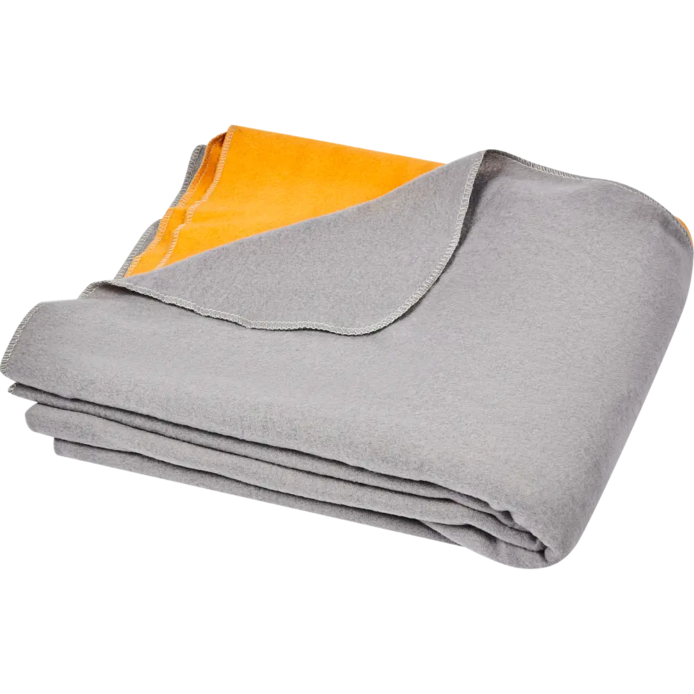 Плед Turin 130x170 см флис цвет серо-желтый Ardenza STLM-2093240