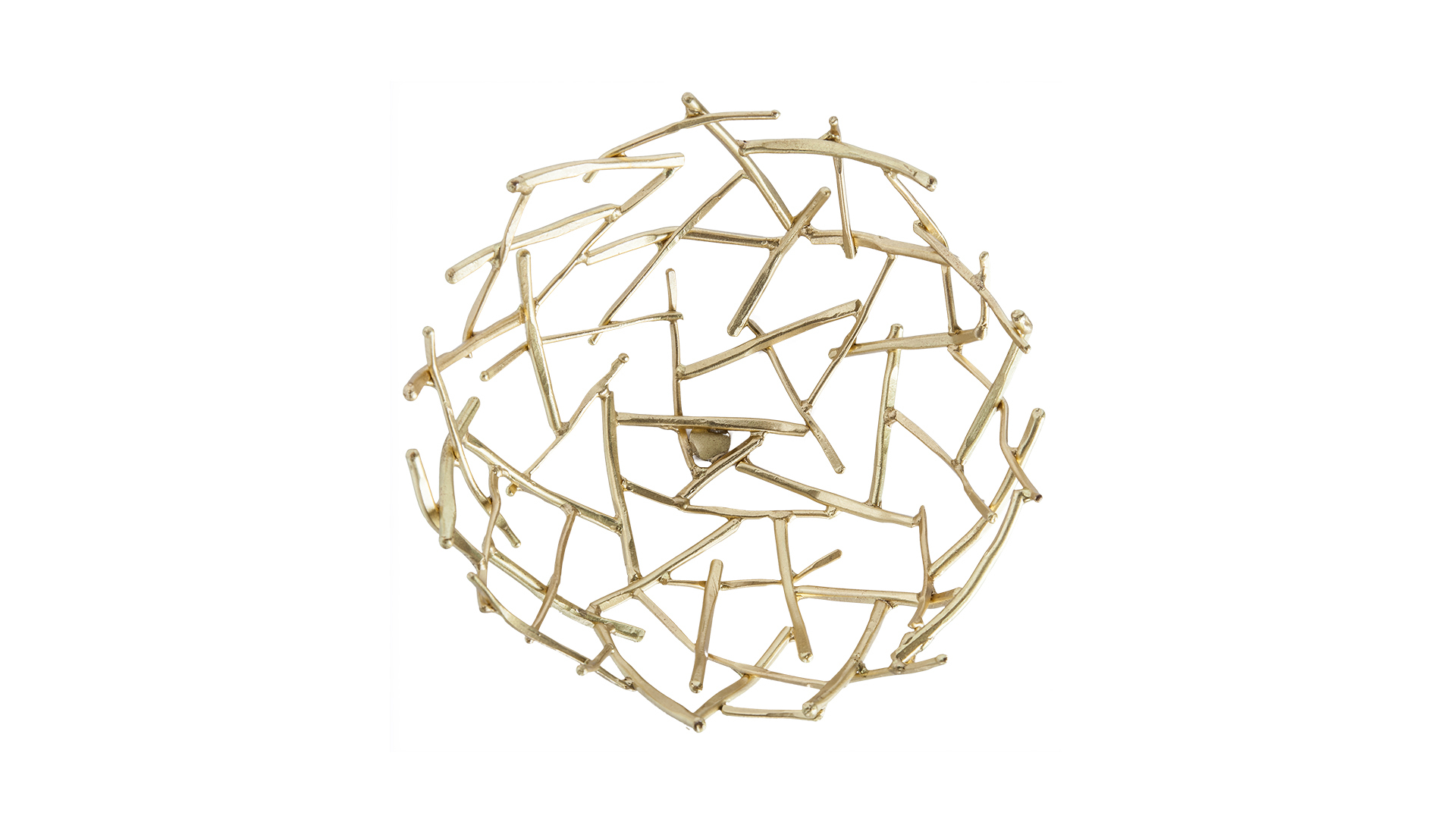 10614504 Michael Aram Чаша Michael Aram "Солома" 16см (золотистая) Латунь  - Вид №1