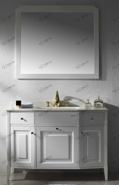 Смеситель для умывальника на три отверстия (Golden) Swan Gold F24287G-ENG bravat 