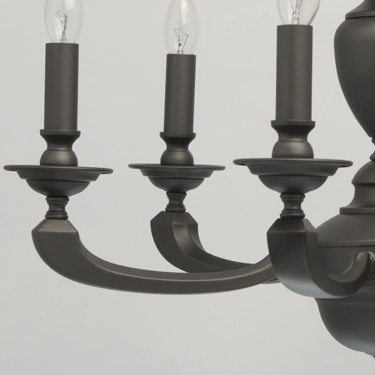 Подвесная люстра MW-Light Дэль Рей 5 700011206 MW-LIGHT ДИЗАЙНЕРСКИЕ, ДЭЛЬ РЕЙ 187444 Графит  - Вид №3