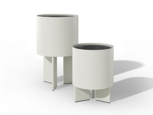 Алюминиевая круглая ваза