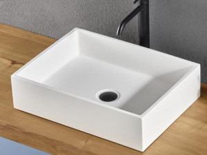 Прямоугольный умывальник из смолы