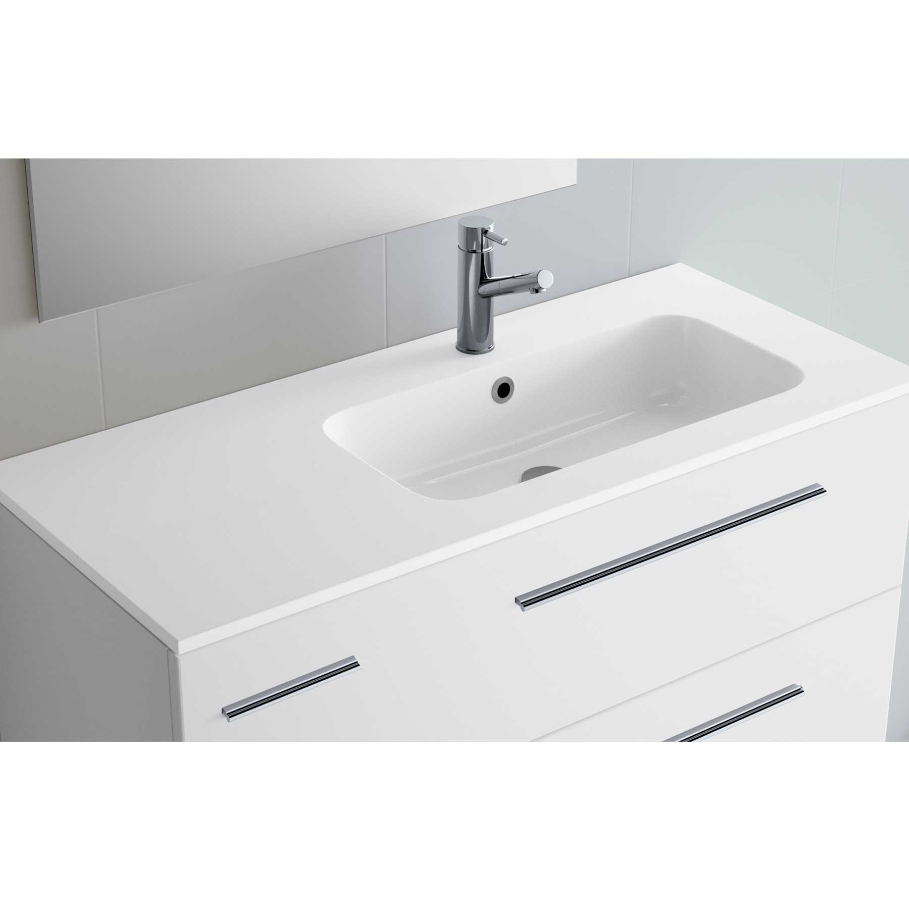 24333 SALGAR Раковина SOFIA 1605 Тумба слева MINERALMARMO 1605 x 15 x 460 мм