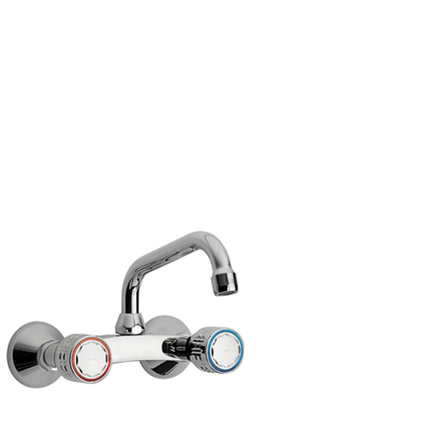 Смеситель для КУХНИ Настенный двухрычажный для кухни-123314 TRES Kitchen
