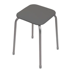 Табурет Ника Эконом 3 ТЭ3/С 29x46.5x29 см ножки металл/серый сиденье искусственная кожа серый