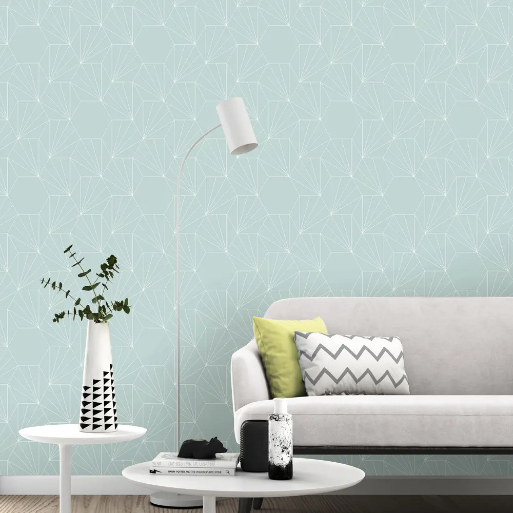 Обои флизелиновые Rasch SM «Паутина» бирюзовые 0.53 м RA 966206 STLM-2142701 - Вид №2