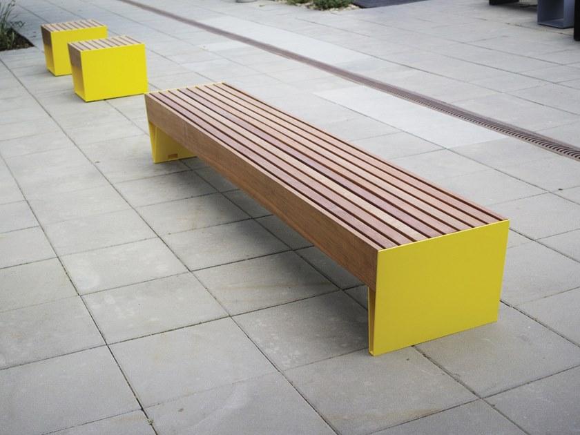 mmcité1 Скамейка из стали и дерева Blocq sun-id-1489594 - Вид №3