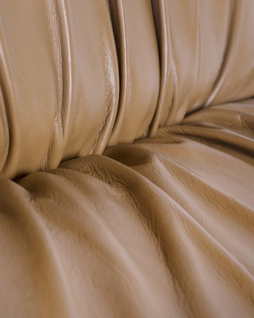 Greenapple Поворотное кожаное кресло с подлокотниками Perfect raw G702697  - Вид №5