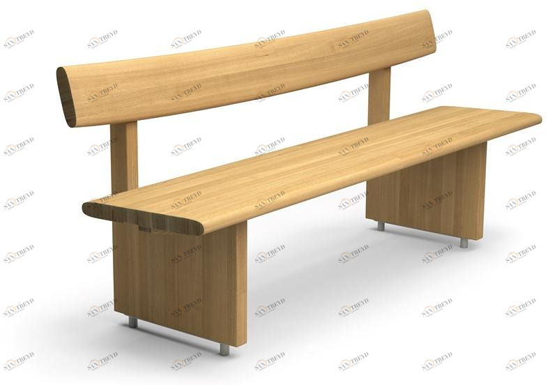 VESTRE Скамья из массива дерева со спинкой sun-id-1508401