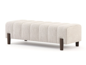 Мягкая скамейка из ткани