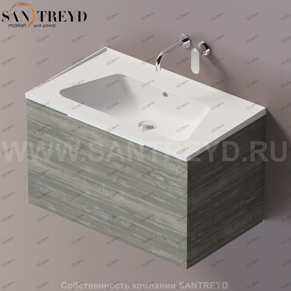 Flaminia BLOOM Тумба под раковину 85 см с 1 ящиком BBX811.WE Ceramica Flaminia