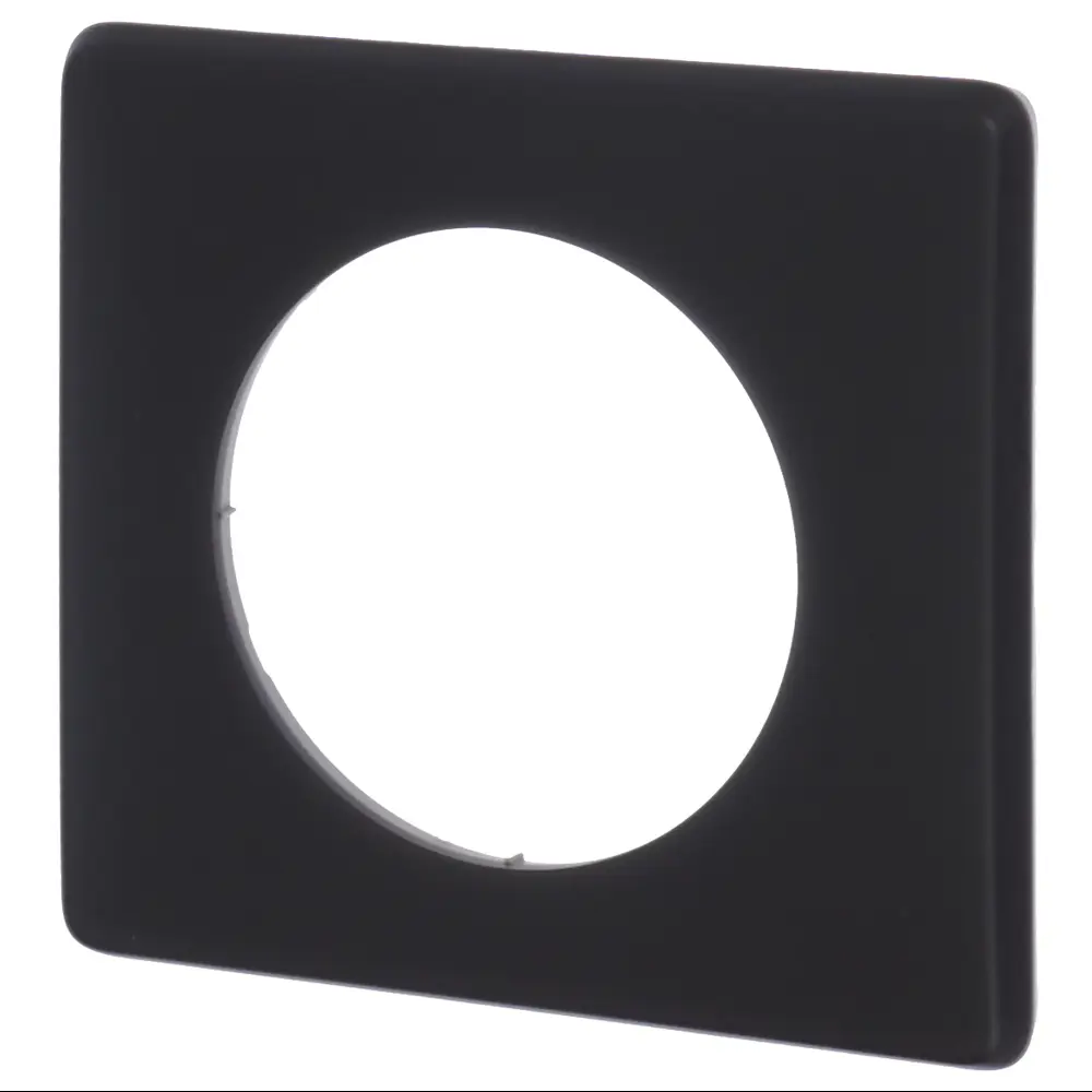 Рамка для розеток и выключателей Legrand Celiane 1 поста, цвет перкаль чёрный STLM-2118692 - Вид №2