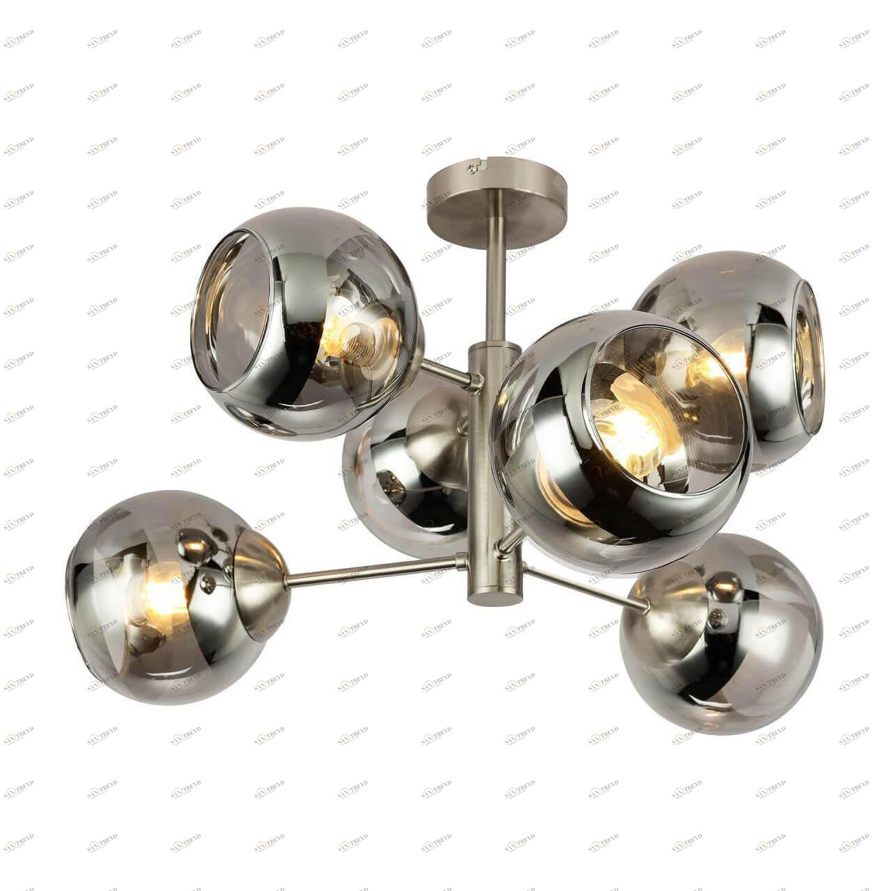 Потолочная люстра Globo Sanza 15310-6D GLOBO ДИЗАЙНЕРСКИЕ, SANZA 00-3888616 Хром Ceramica Globo 