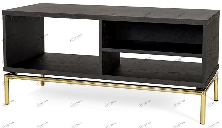 Woodman Низкий столик из фанерованной древесины с журнальной полкой Pimlico 235221001232 