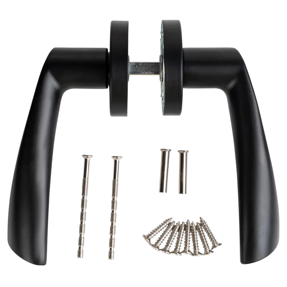 EDSON Дверная ручка EDS-6336 черная матовая для межкомнатных дверей 89404518 STLM-1576336 - Вид №1