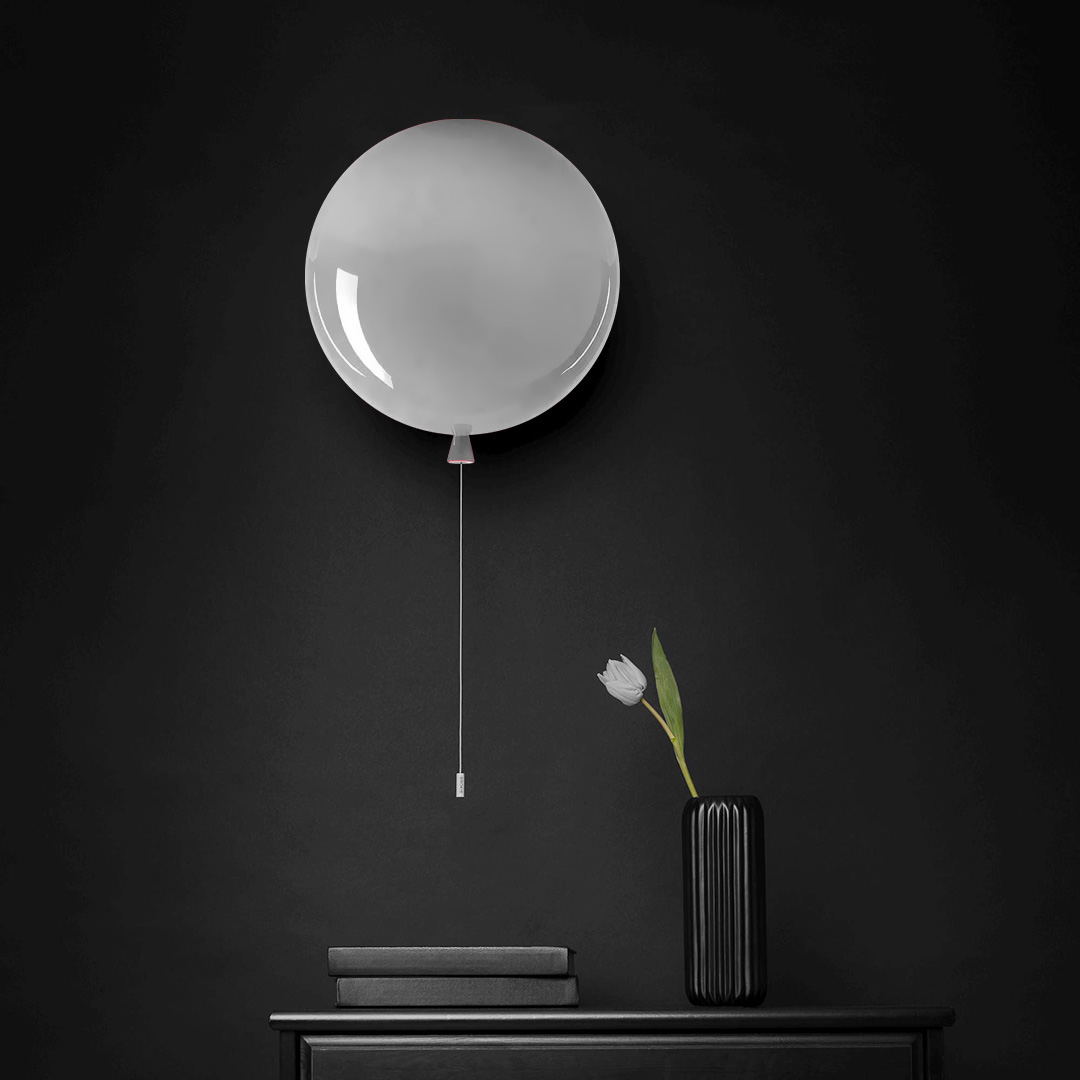 Brokis MEMORY WALL D250 CGC 617 PC 881 настенный светильник воздушный шар серый 107132 - Вид №2