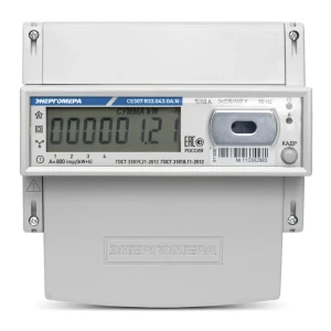 Счетчик электроэнергии CE307 R33.145.ОA.N трехфазный двухтарифный цифровой 60 А на din-рейку