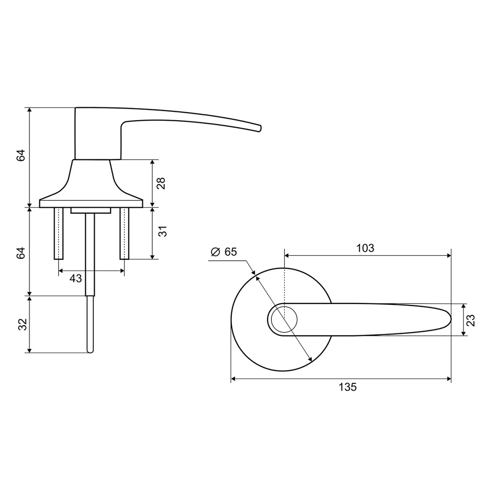 Ручка-защёлка 3502 AB BK, с фиксатором, цвет бронза ФАБРИКА ЗАМКОВ STLM-2136469 - Вид №6