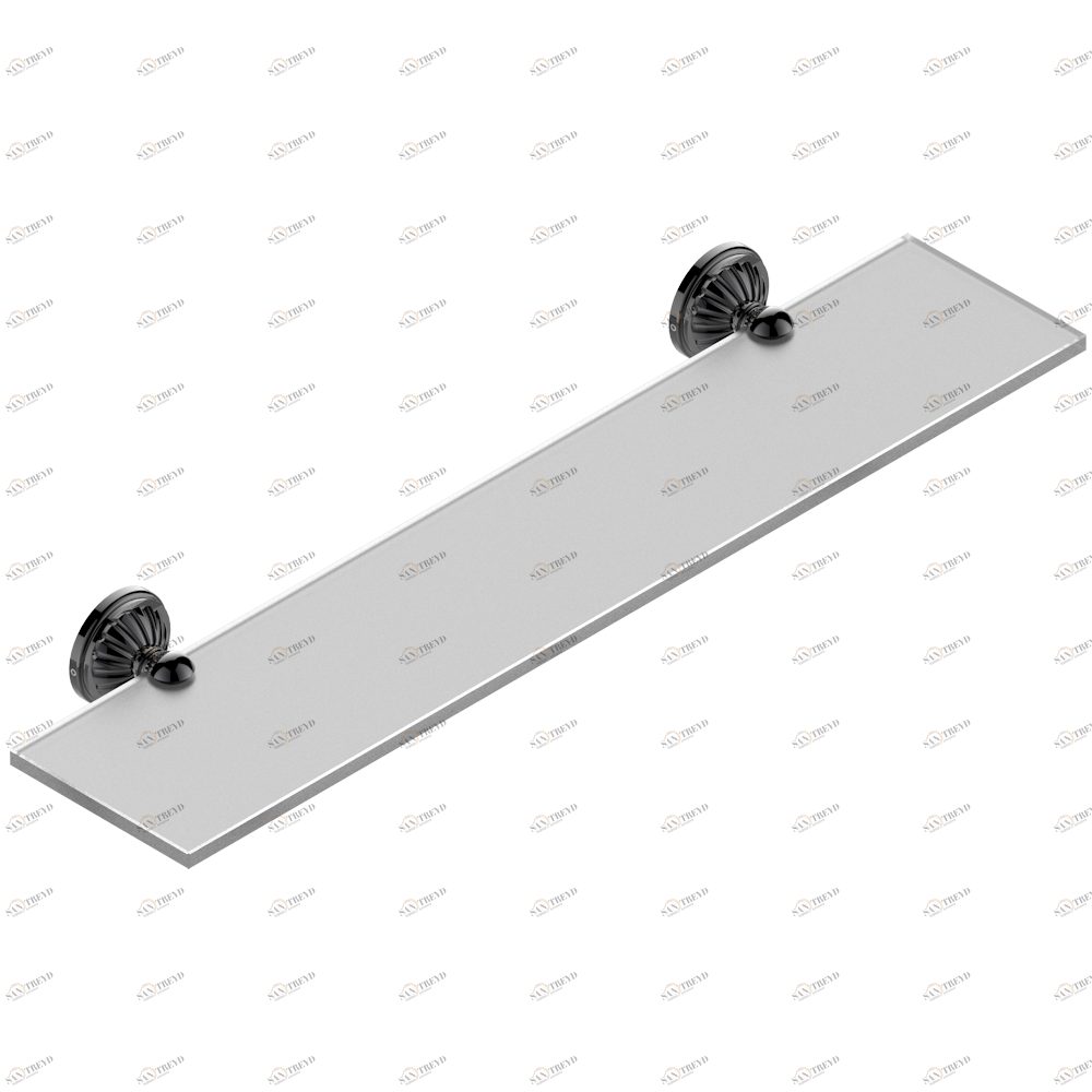 U1A-564 Полка стеклянная 60 cм с кронштейнами Thg-paris Mandarine Покрытие PVD бронза U1A-564 CAT.F