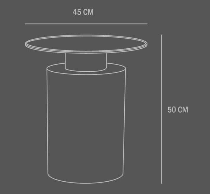 Круглый металлический журнальный столик 101 Copenhagen Pillar ARCH-00038803 - Вид №6