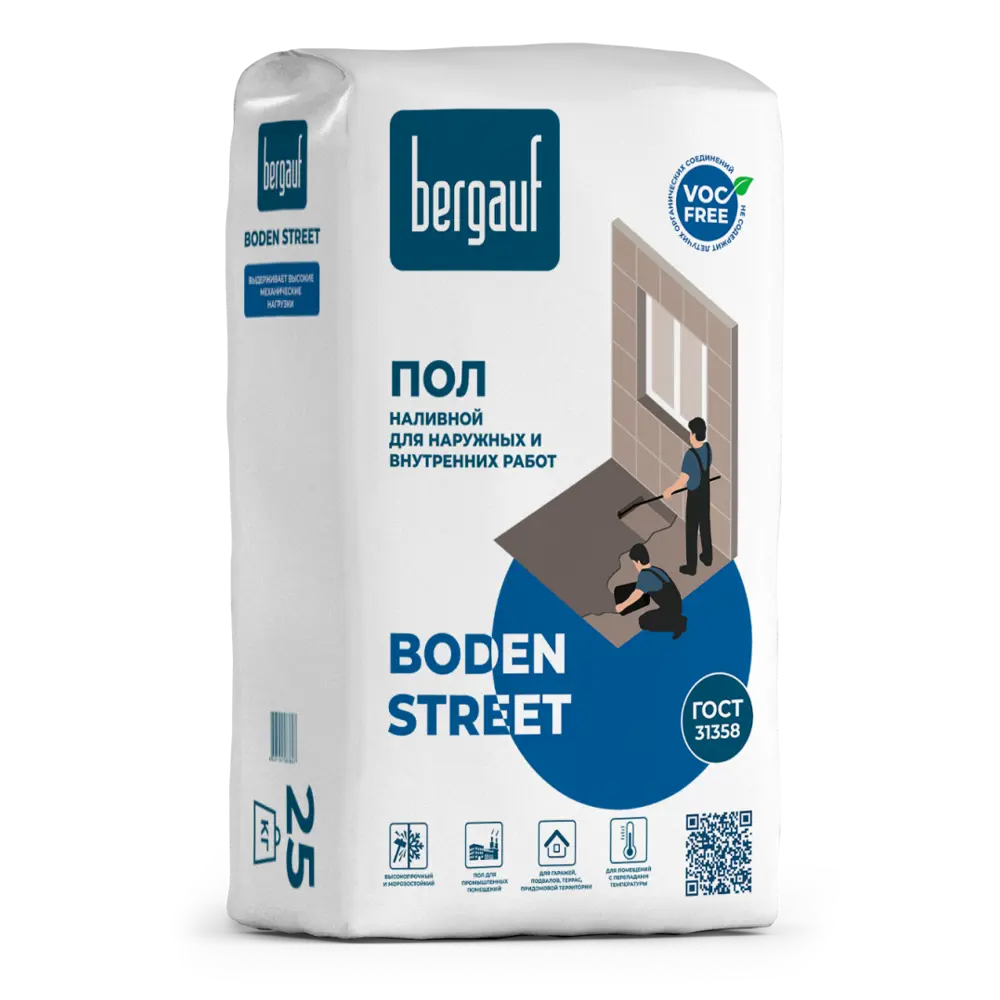 Наливной пол Bergauf Boden Street 25 кг STLM-2187446 - Вид №1