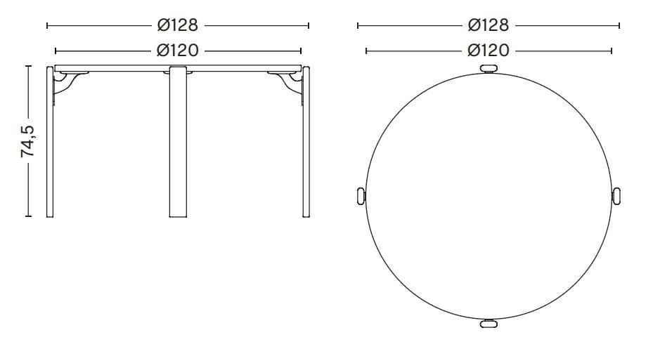 Круглый стол из бука Hay Рей ARCH-00056681 - Вид №22