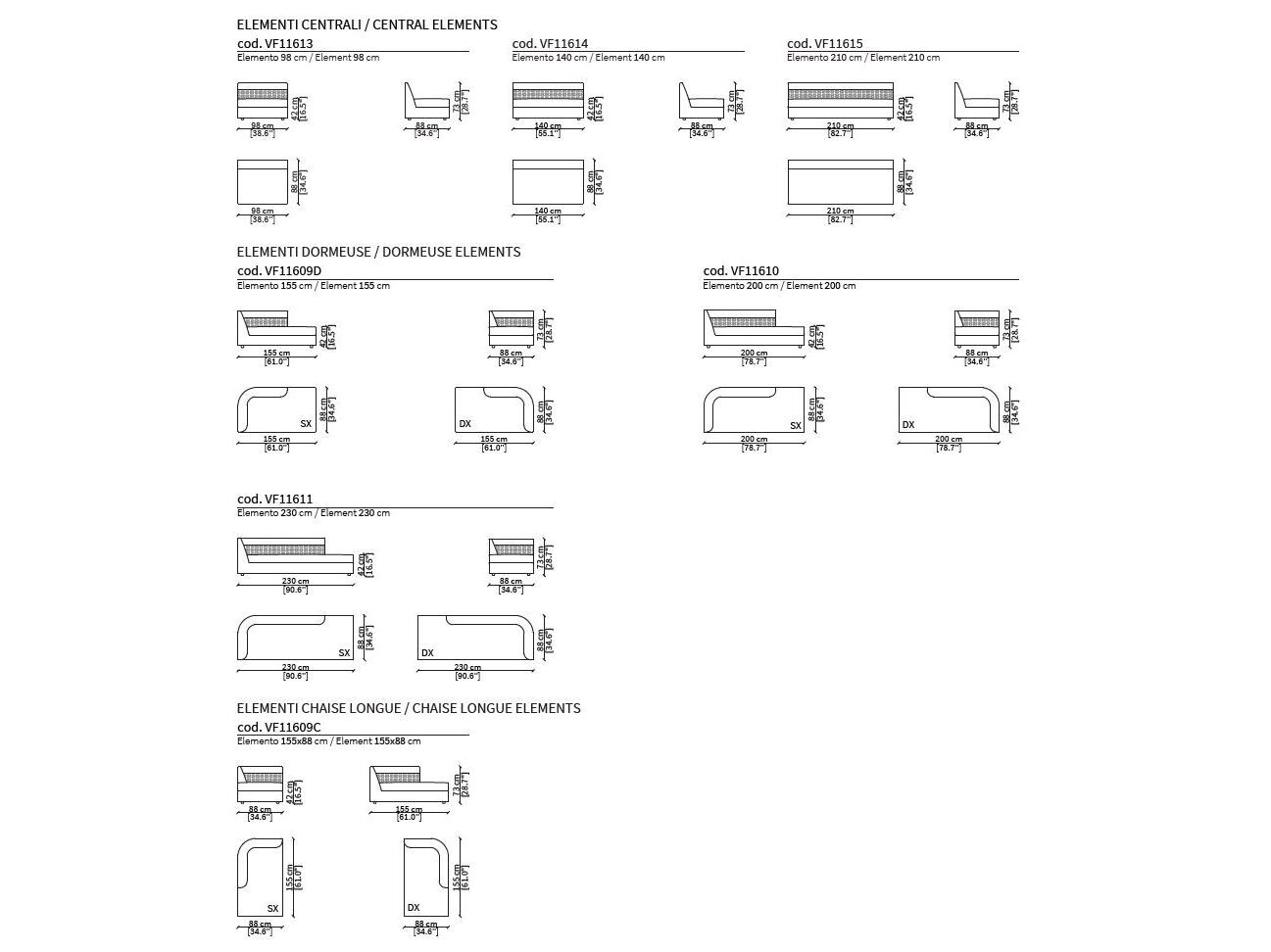 Модульный тканевый диван Vittoria Frigerio BORROMEO ARCH-00015353 - Вид №4