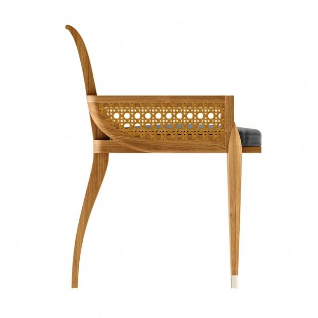 ASTELLO Садовый стул из тика с подлокотниками Iris Ir.sf1.f1 - Вид №3