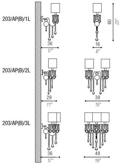Aiardini Настенный светильник отраженного света с фиксированным кронштейном Giulietta sun-id-1452542 - Вид №1