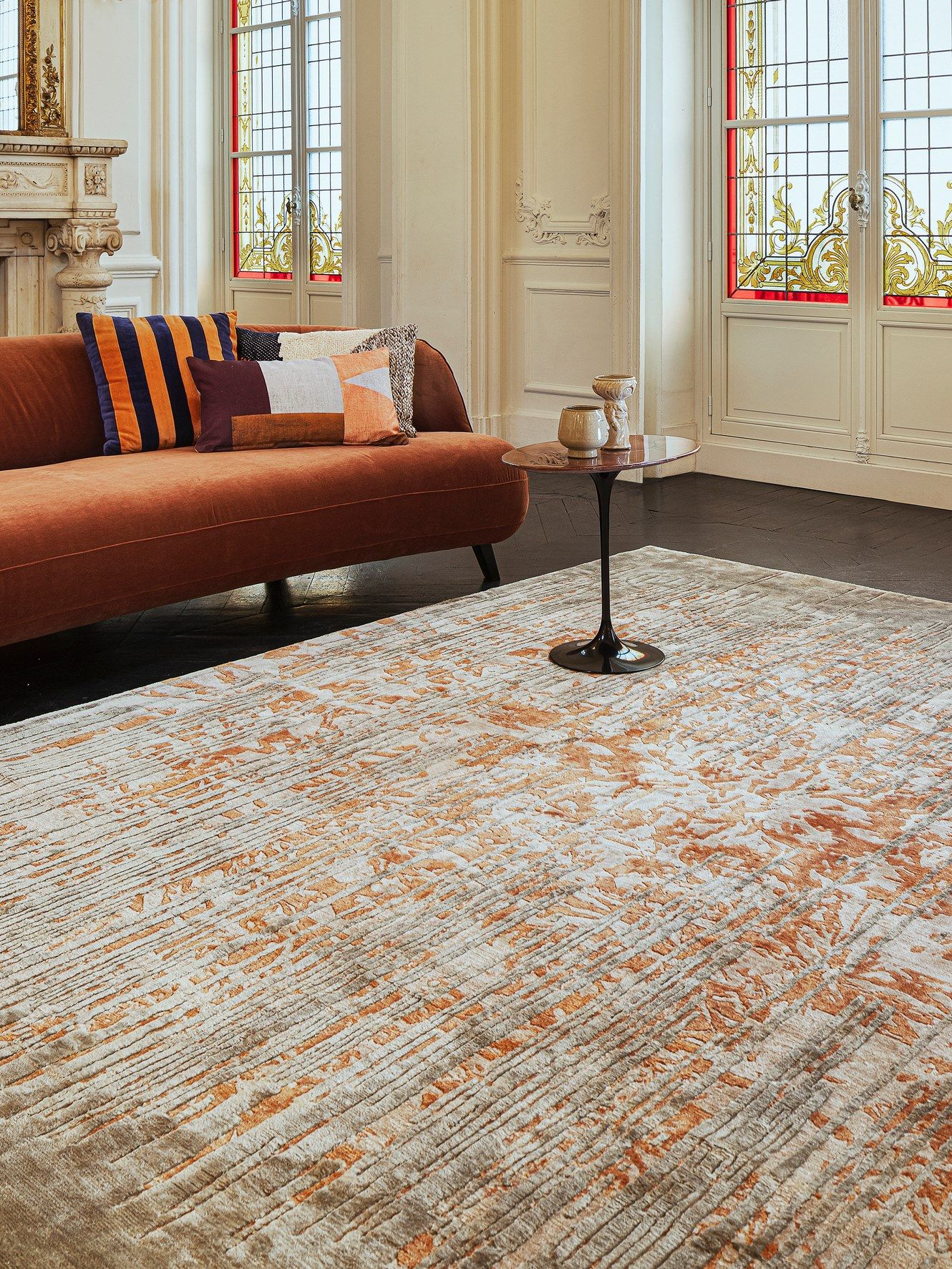 Шелковый прямоугольный ковер ручной работы Edition Bougainville Inspiration ARCH-00033626 - Вид №1