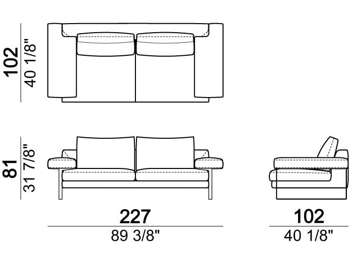 2-местный тканевый диван Arketipo EGO ARCH-00055761 - Вид №2