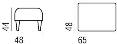 Verzelloni Съемный тканевый пуф Divanitas sun-id-1465804 - Вид №6